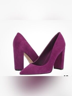 Marc Fisher LTD Magenta
Suede Abilene Pointy Toe Block Heel Pumps
